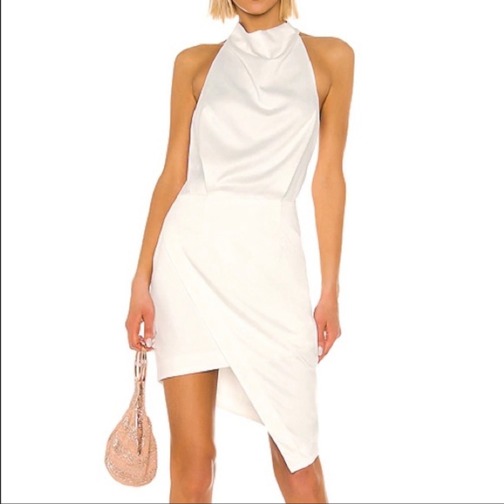 Elliatt × Revolve Camo Dress (White) - Size XS
